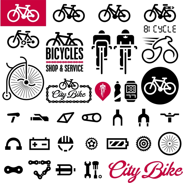 自行车主题的图标