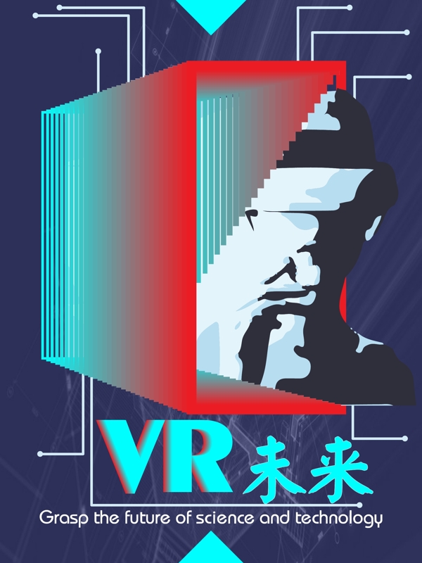 VR未来体验海报