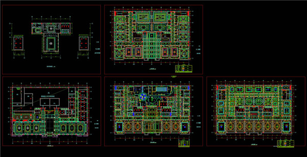 某酒店天花cad装修图