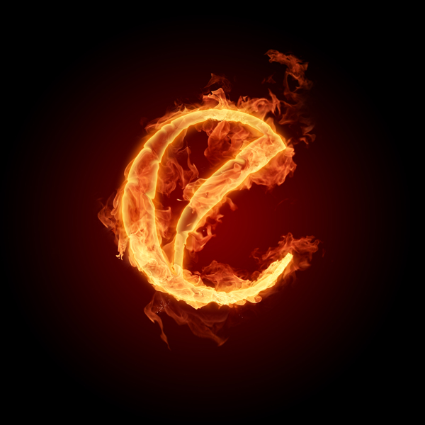 火焰字母C