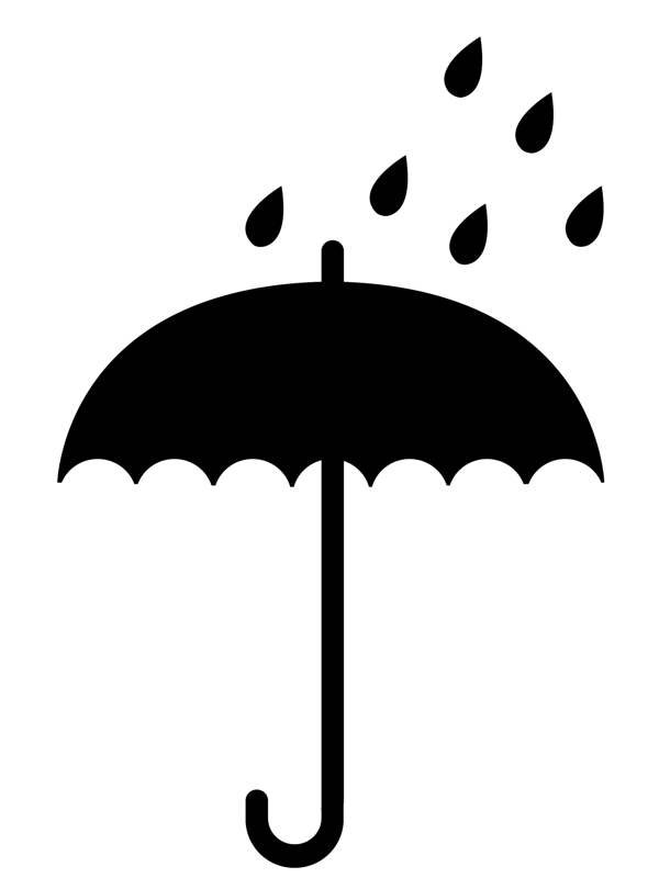 雨伞防潮标志图片