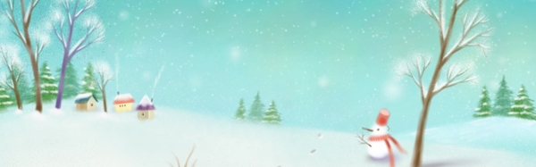 绿色星星树子冬季背景