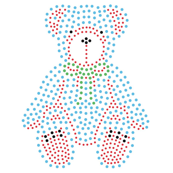 烫钻动物熊婴童装宝宝装免费素材