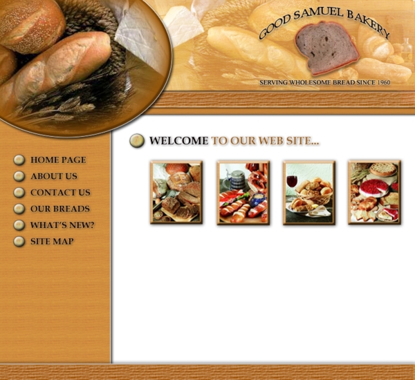 欧美美食网站模板