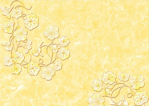 大理石纹欧式花朵背景墙
