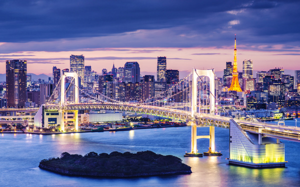 东京彩虹大桥图片