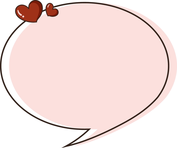 情人节浅粉色爱情音符可爱矢量边框免费下载