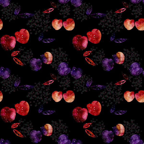 水彩樱桃装饰图png透明素材