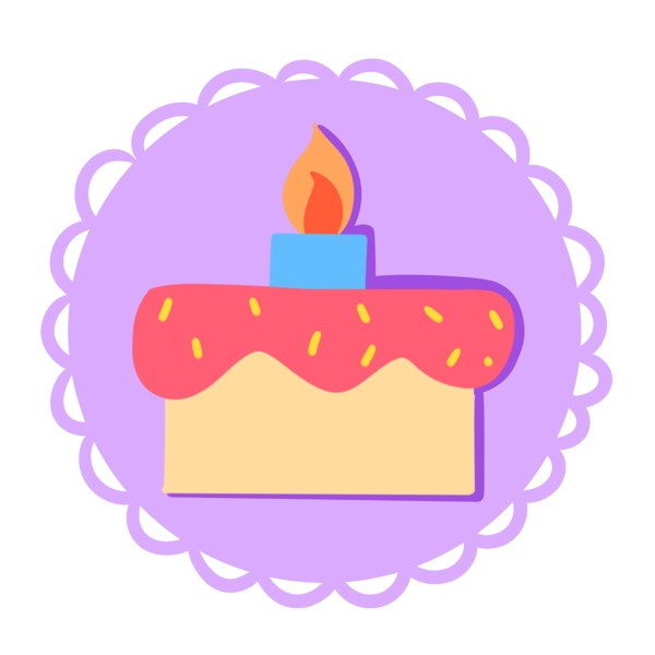 生日蛋糕图标装饰