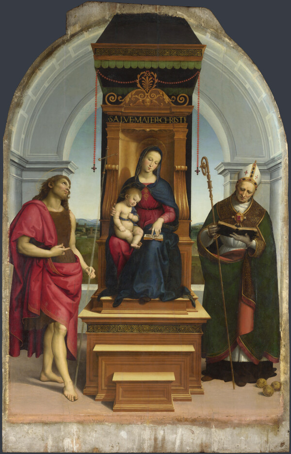 RaphaelTheAnsideiMadonna意大利画家拉斐尔Raphael古典人物油画装饰画