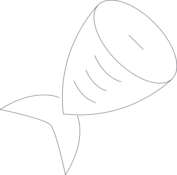 海鱼尾图标