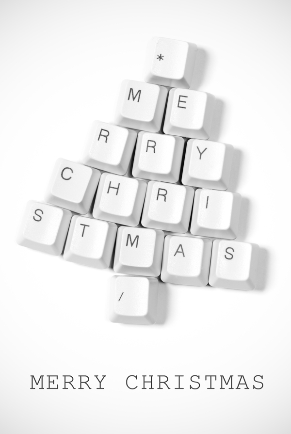 键盘圣诞树图片
