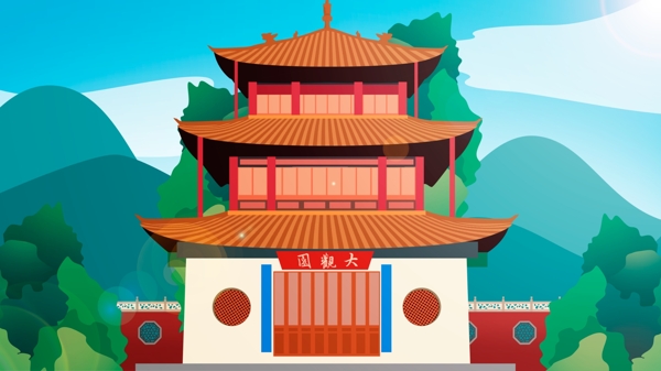 中国风历史建筑大观园