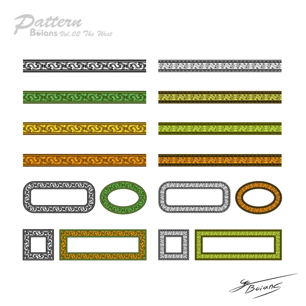 传统复古花纹边框图片