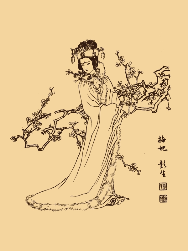 梅花神梅妃图片