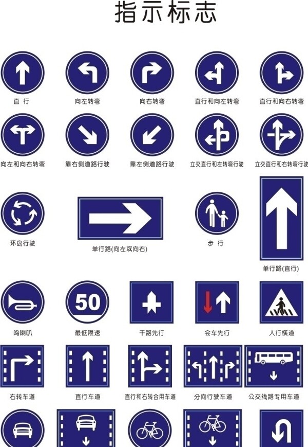 公路标志图片