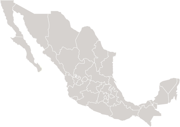矢量地图墨西哥