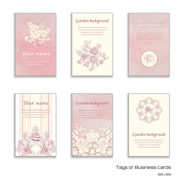 素雅植物花朵婚礼卡片图片