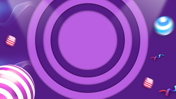 紫色梦幻电器促销横版背景