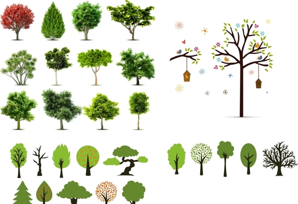 各种树木创意树木图片