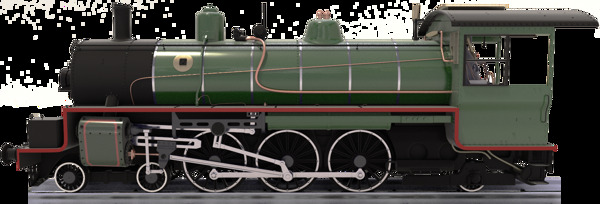 复古蒸汽机车免抠png透明图层素材