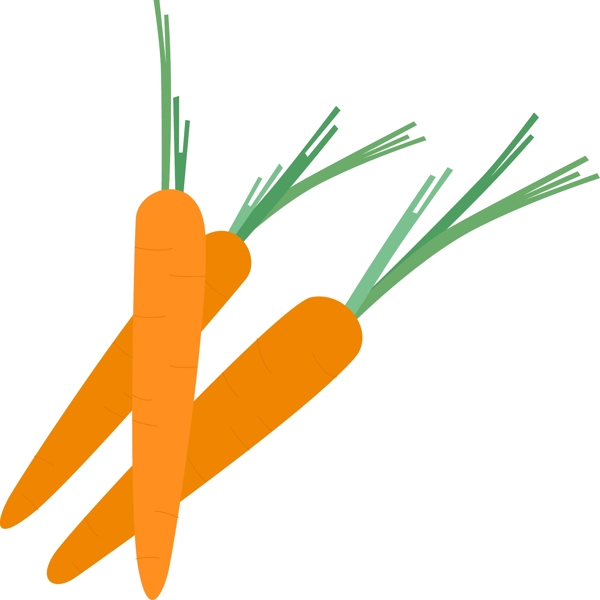 处暑夏季蔬果蔬菜胡萝卜图标