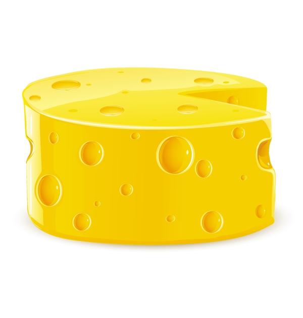 各种形状的奶酪矢量素材