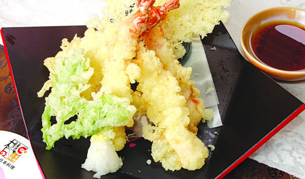 日本料理天妇罗大虾