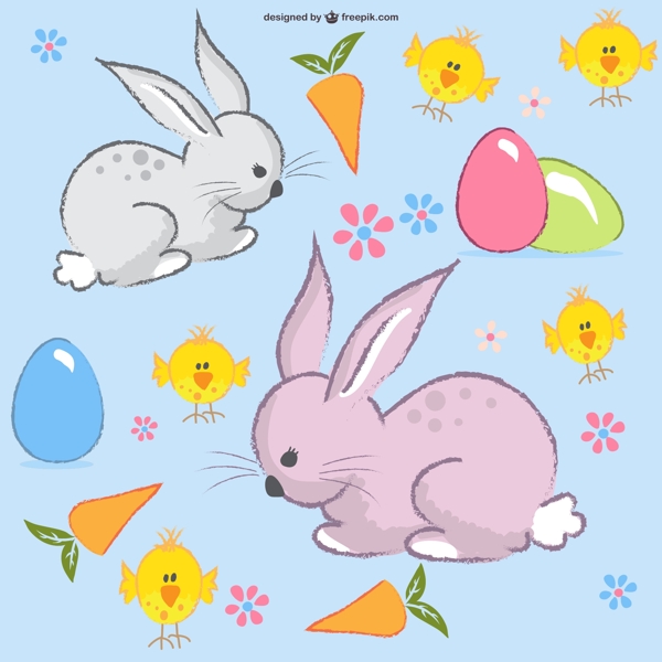 复活节兔子的布局