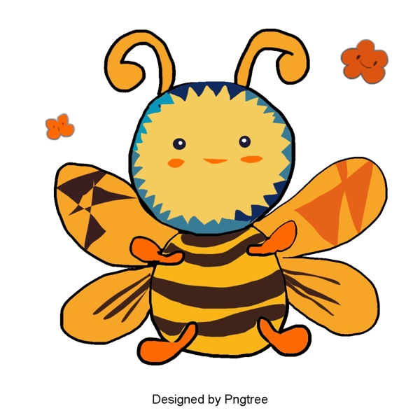 漂亮酷卡通可爱手绘动物蜜蜂