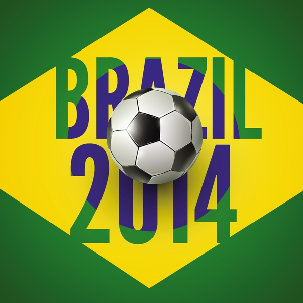 足球2014巴西世界杯海报