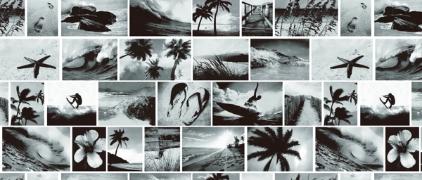 数码印花海滩风图片
