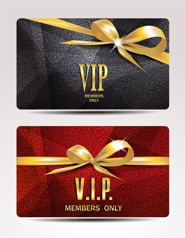 金质会员卡VIP卡设计图