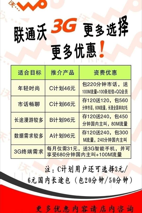 联通3g海报图片