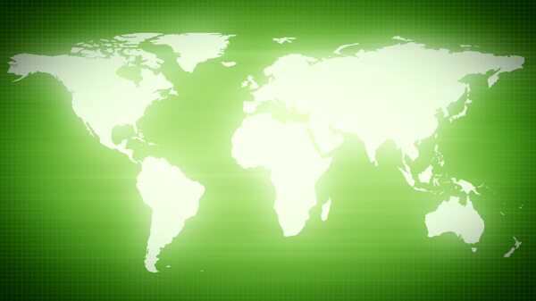 滚动的绿色平坦地球运动的背景视频免费下载