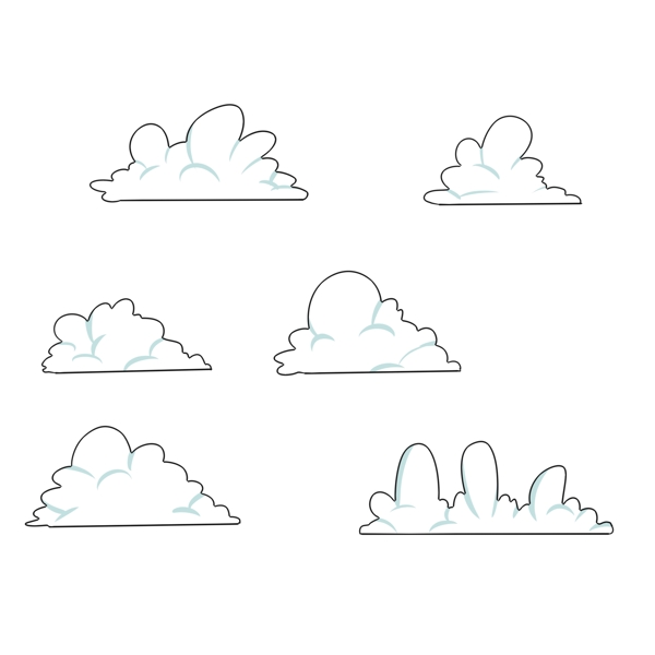 云朵手绘卡通系列