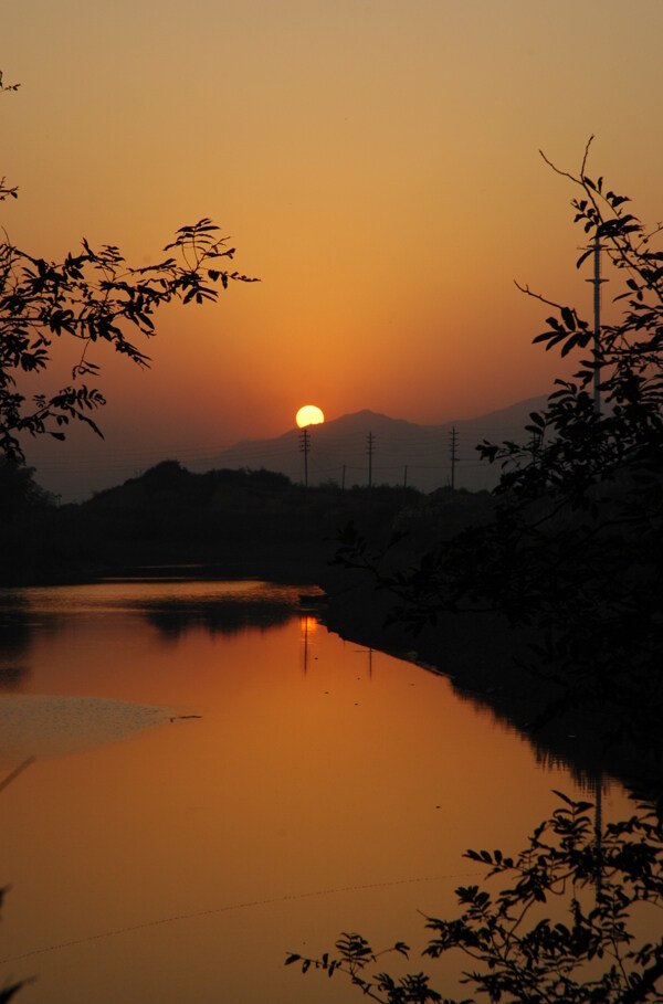 运河夕照