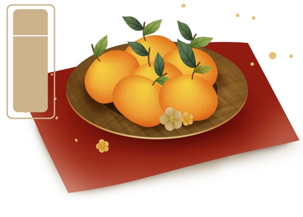 农历新年一盘福橘