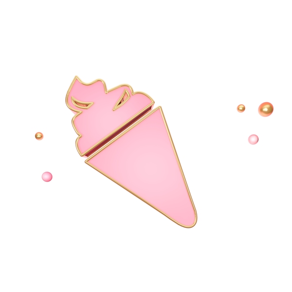 创意粉色冰淇淋