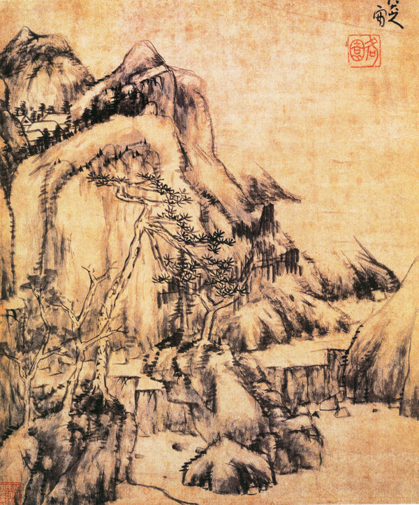 山水图山水画中国古画0791