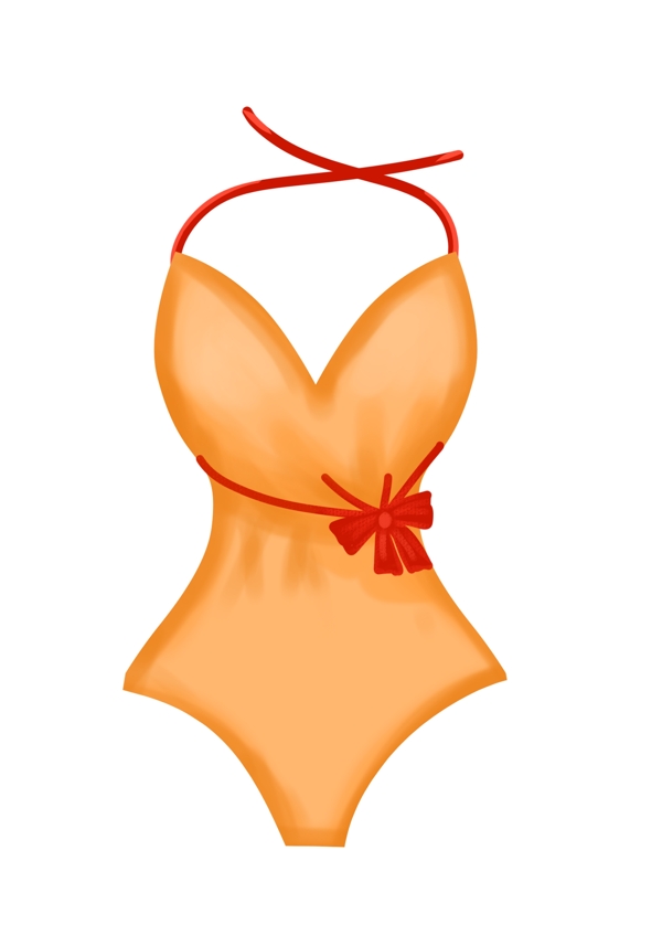 橙色泳衣服饰