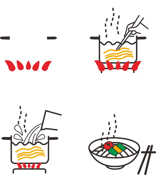 挂面食用方法彩图图片