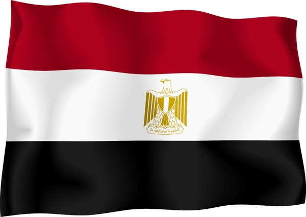 埃及国旗矢量