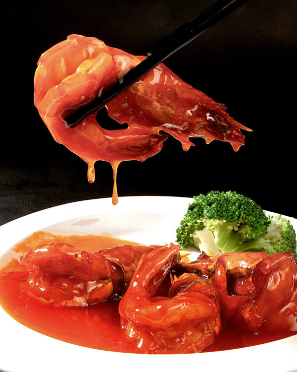 茄汁大虾图片