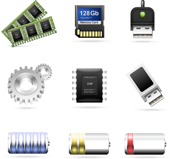 电脑配件主题图标