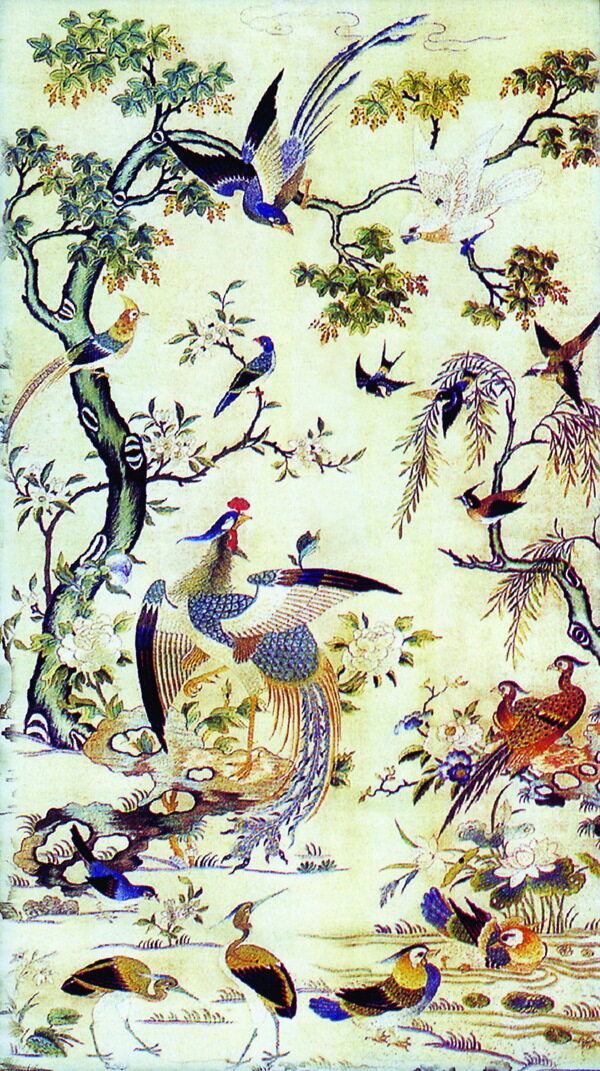 古代插图鸟语花香077