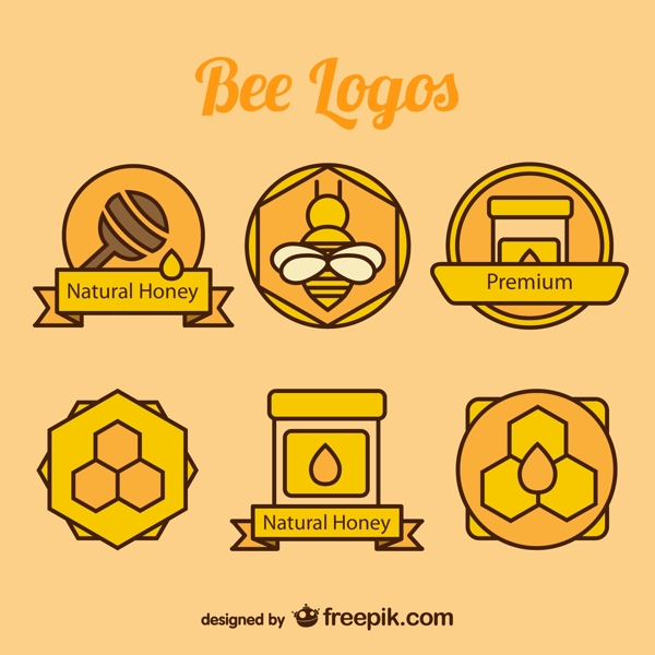 蜂蜜元素标志