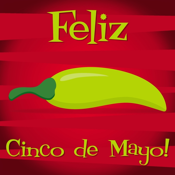 FelizCincodeMayo幸福5月第五矢量格式的卡