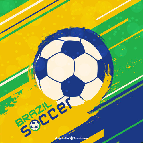 巴西足球世界杯的背景矢量02