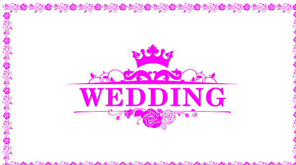 wedding艺术字图片